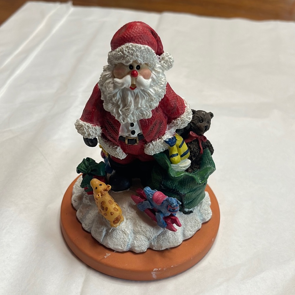 Fox Run Santa with Ceramic Cookie Cutter Base-Vintage